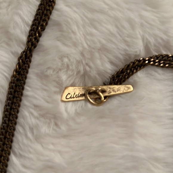 Vintage Citrine by the Stones Raven Feather Collar Necklace - Picture 2 of 3